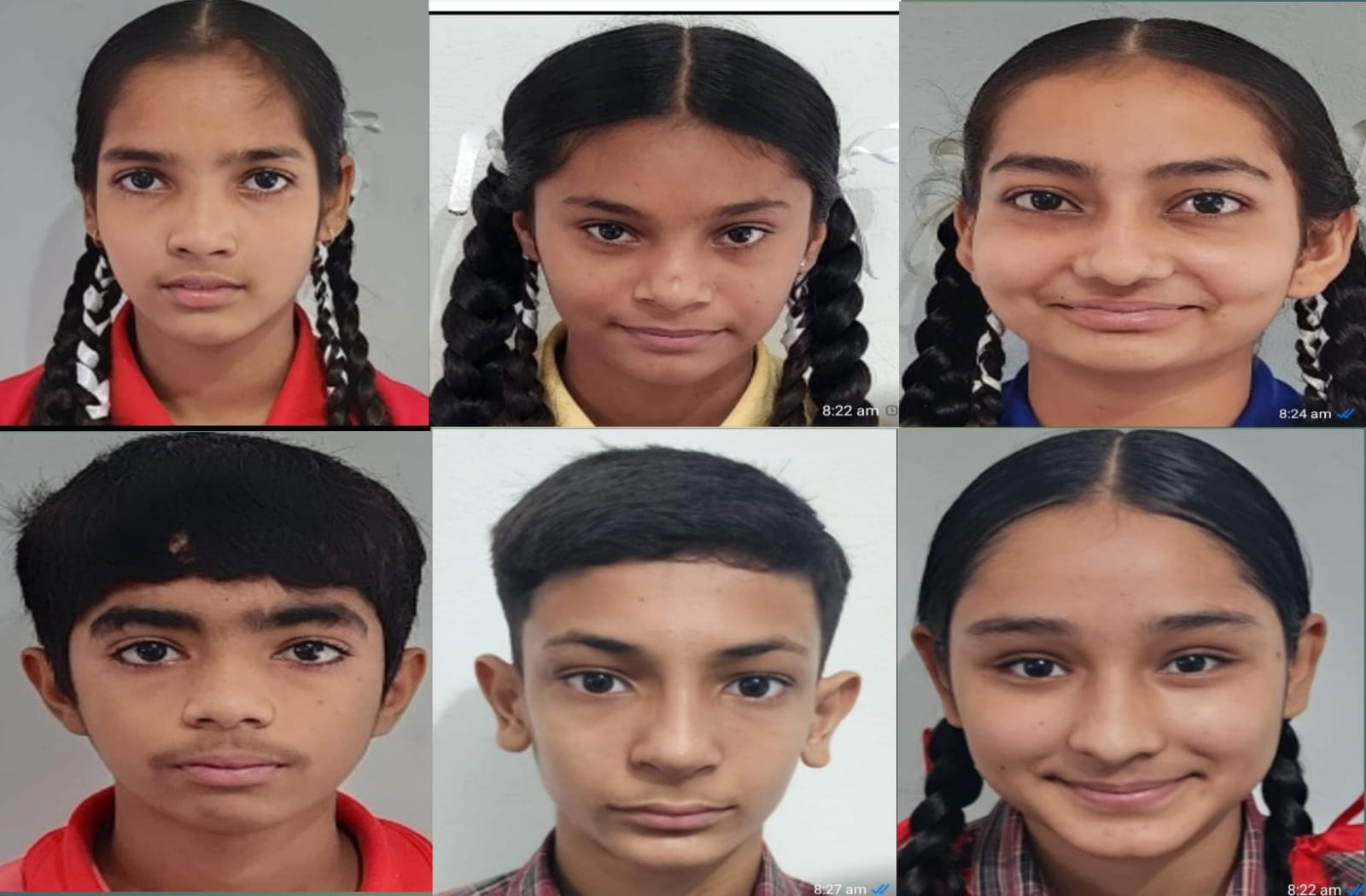 Diksha secured first position in the school
